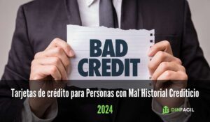 tarjetas de crédito con mal crédito